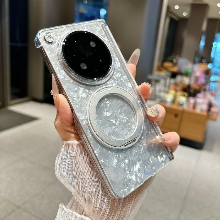 For OPPO Find N6 5G Axial Magnetic Shell Pattern Phone Case with 360 Holder