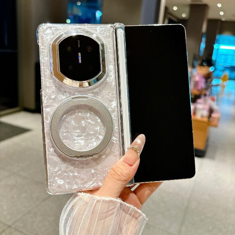 For Huawei Mate X7 Axial Magnetic Shell Pattern Phone Case with 360 Holder