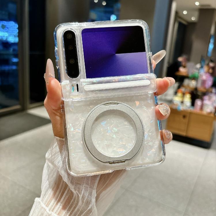 For Huawei Pura X Axial Magnetic Shell Pattern Phone Case with 360 Holder