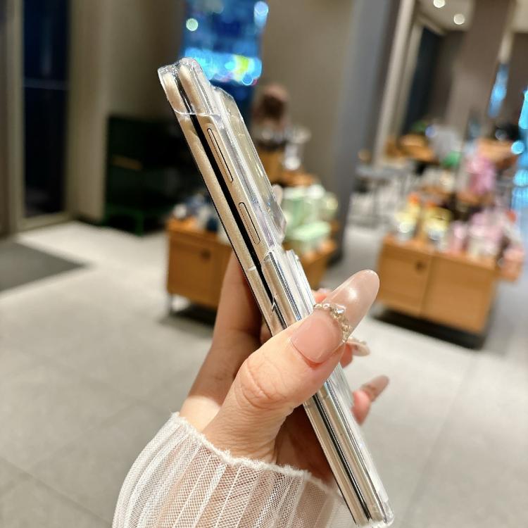 For Huawei Mate X6 Axial Magnetic Shell Pattern Phone Case with 360 Holder