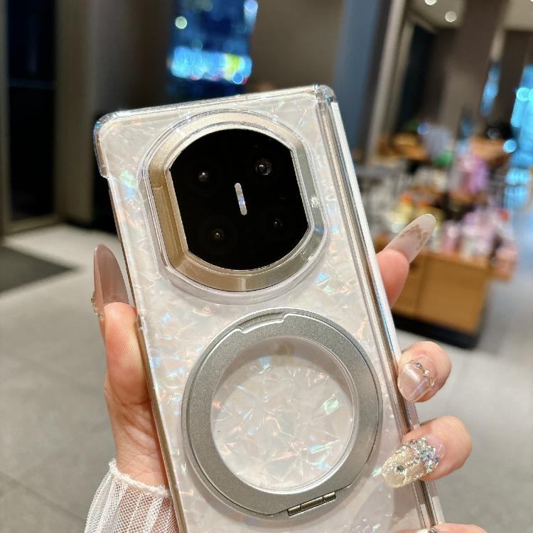 For Huawei Mate X3 / X5 Axial Magnetic Shell Pattern Phone Case with 360 Holder