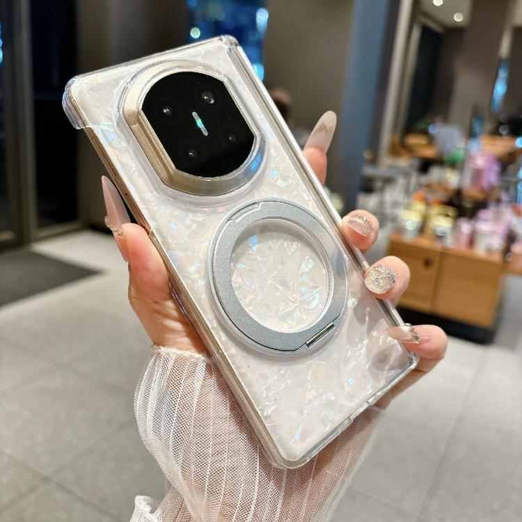 For Huawei Mate X3 / X5 Axial Magnetic Shell Pattern Phone Case with 360 Holder