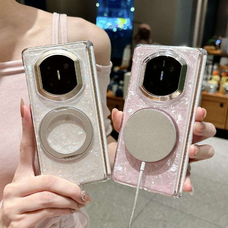 For Huawei Mate X3 / X5 Axial Magnetic Shell Pattern Phone Case with 360 Holder
