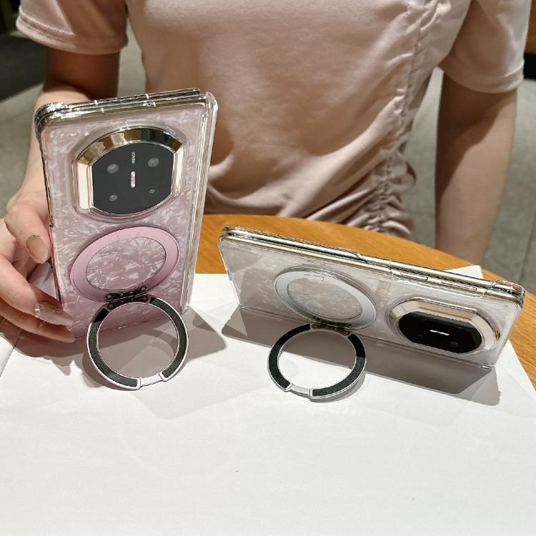 For Huawei Mate X3 / X5 Axial Magnetic Shell Pattern Phone Case with 360 Holder
