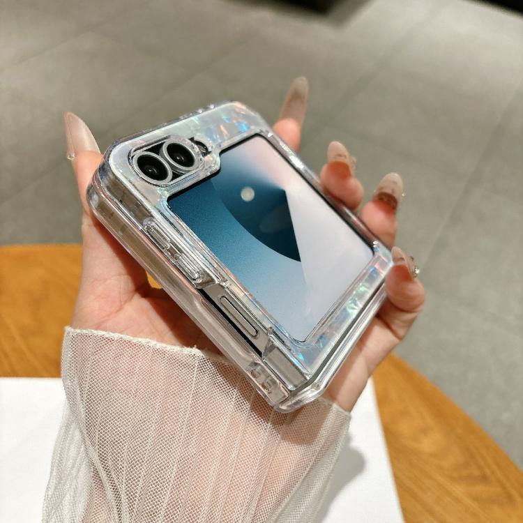 For Samsung Galaxy Z Flip5 Axial Magnetic Shell Pattern Phone Case with 360 Holder