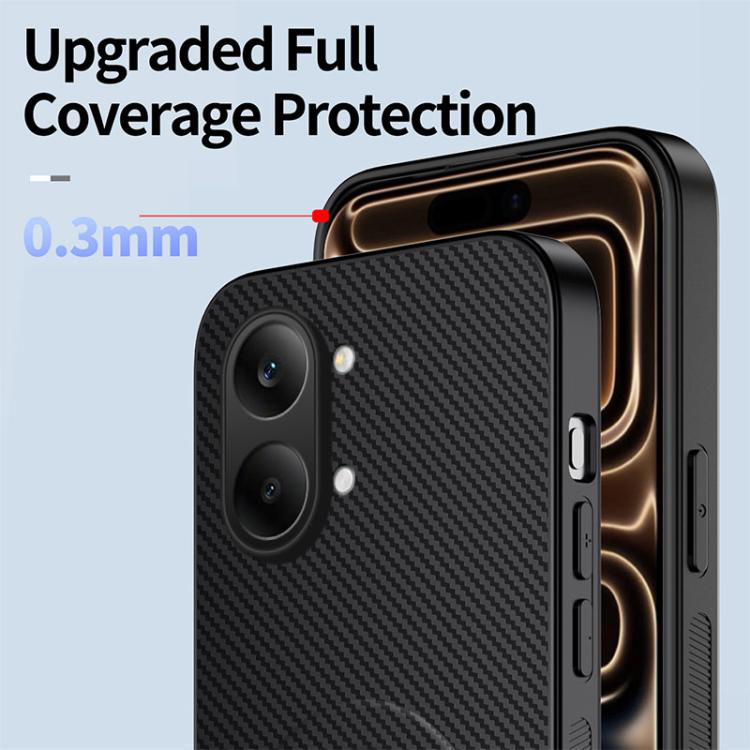 For Redmi Turbo 5 Max / Poco X8 Pro Max 5G WANLONFENG Kickstand Carbon Fiber Texture Magnetic Phone Case