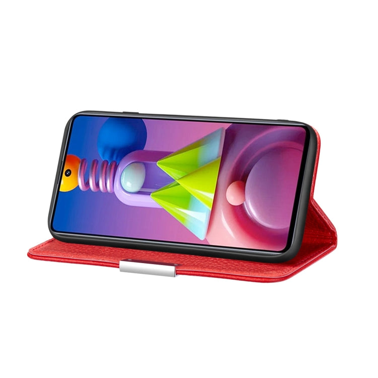For Samsung Galaxy M51 Litchi Texture Horizontal Flip Leather Case with Holder & Card Slots