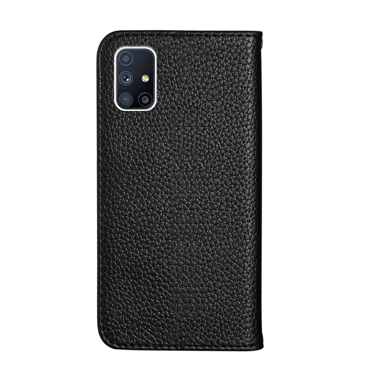 For Samsung Galaxy M51 Litchi Texture Horizontal Flip Leather Case with Holder & Card Slots