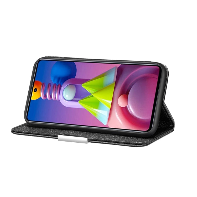For Samsung Galaxy M51 Litchi Texture Horizontal Flip Leather Case with Holder & Card Slots