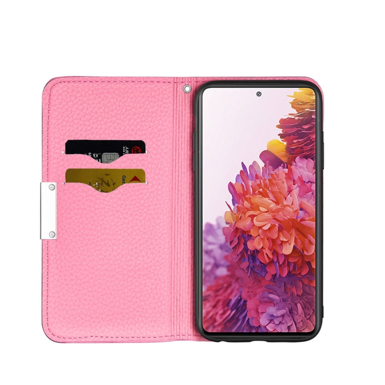 For Samsung Galaxy S20 FE Litchi Texture Horizontal Flip Leather Case with Holder & Card Slots