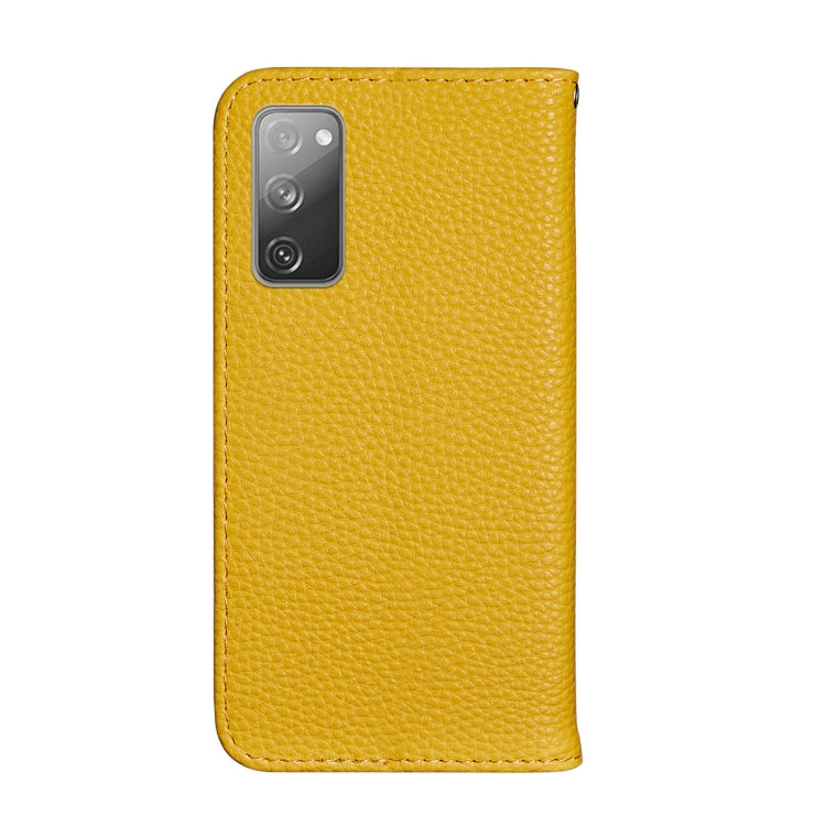 For Samsung Galaxy S20 FE Litchi Texture Horizontal Flip Leather Case with Holder & Card Slots