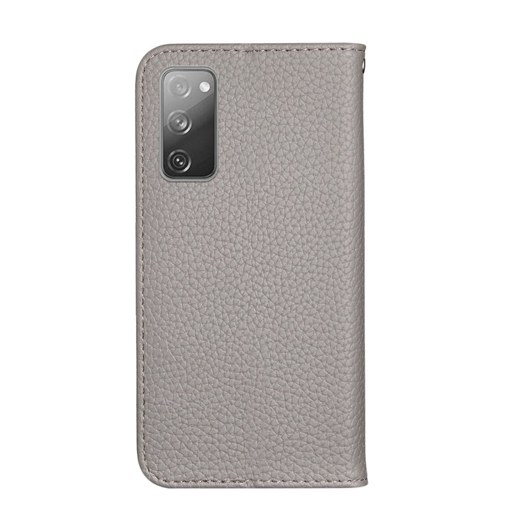 For Samsung Galaxy S20 FE Litchi Texture Horizontal Flip Leather Case with Holder & Card Slots