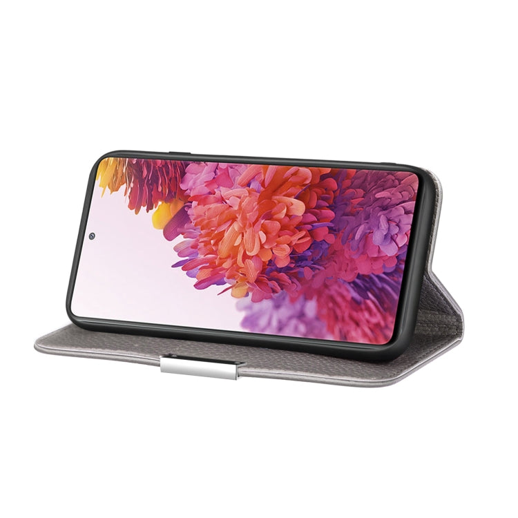 For Samsung Galaxy S20 FE Litchi Texture Horizontal Flip Leather Case with Holder & Card Slots