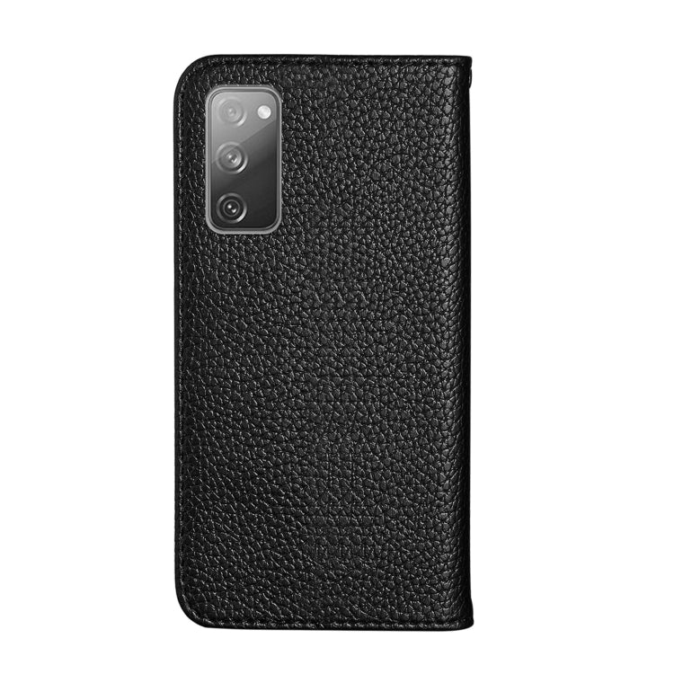 For Samsung Galaxy S20 FE Litchi Texture Horizontal Flip Leather Case with Holder & Card Slots