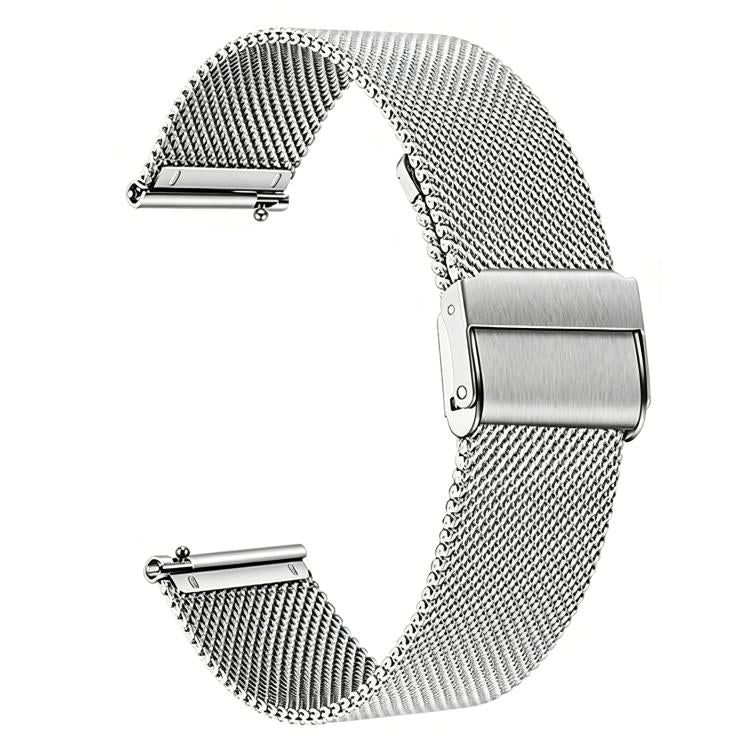 For Samsung Galaxy Watch7 44mm Milanese Buckle Stainless Steel Watch Band with Film Integrated PC Case