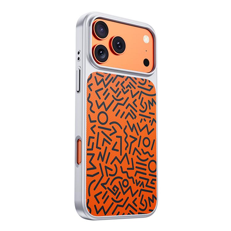 For iPhone 17 Pro Flower World Series Leather Magnetic TPU Phone Case