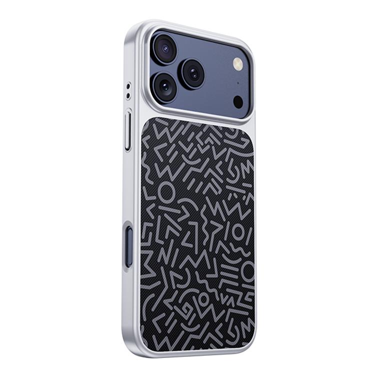 For iPhone 17 Pro Flower World Series Leather Magnetic TPU Phone Case
