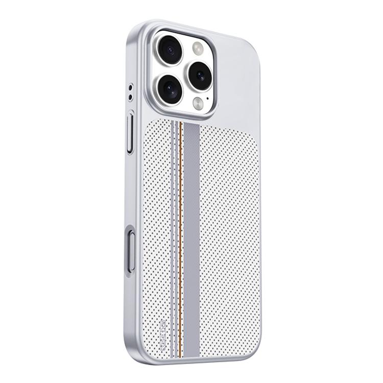 For iPhone 16 Pro Flower World Series Leather Magnetic TPU Phone Case