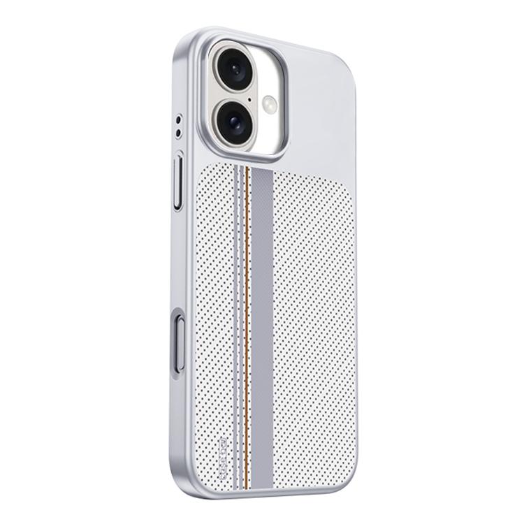 For iPhone 16 Flower World Series Leather Magnetic TPU Phone Case