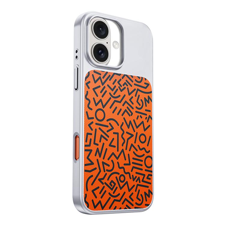For iPhone 16 Flower World Series Leather Magnetic TPU Phone Case