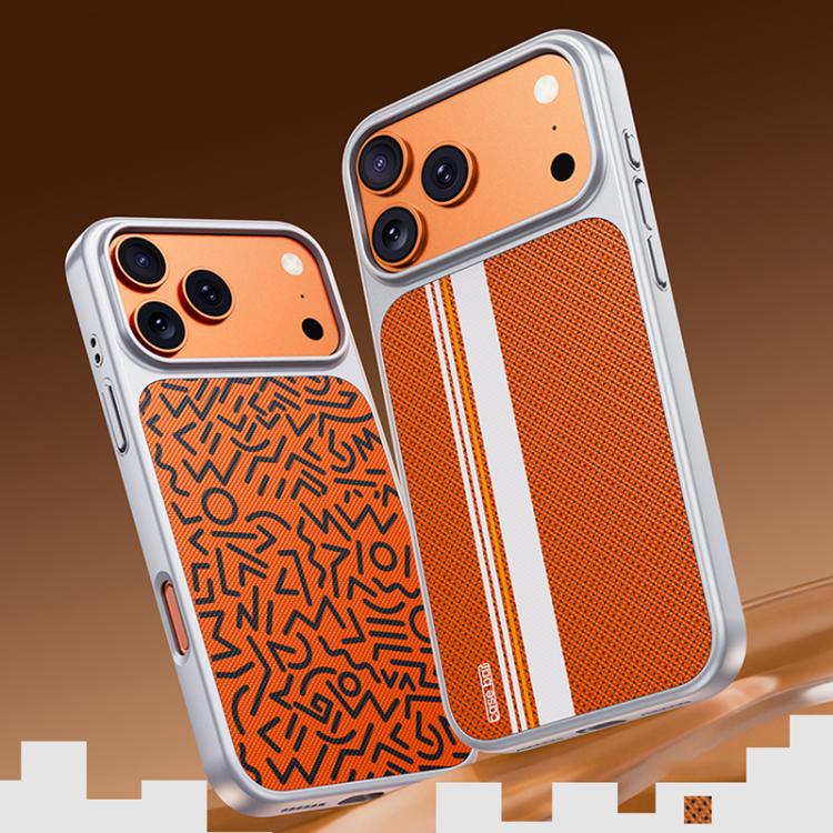 For iPhone 17 Pro Flower World Series Leather Magnetic TPU Phone Case