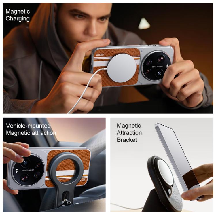 For Xiaomi 17 Ultra Flower World Series Leather Magnetic TPU Phone Case