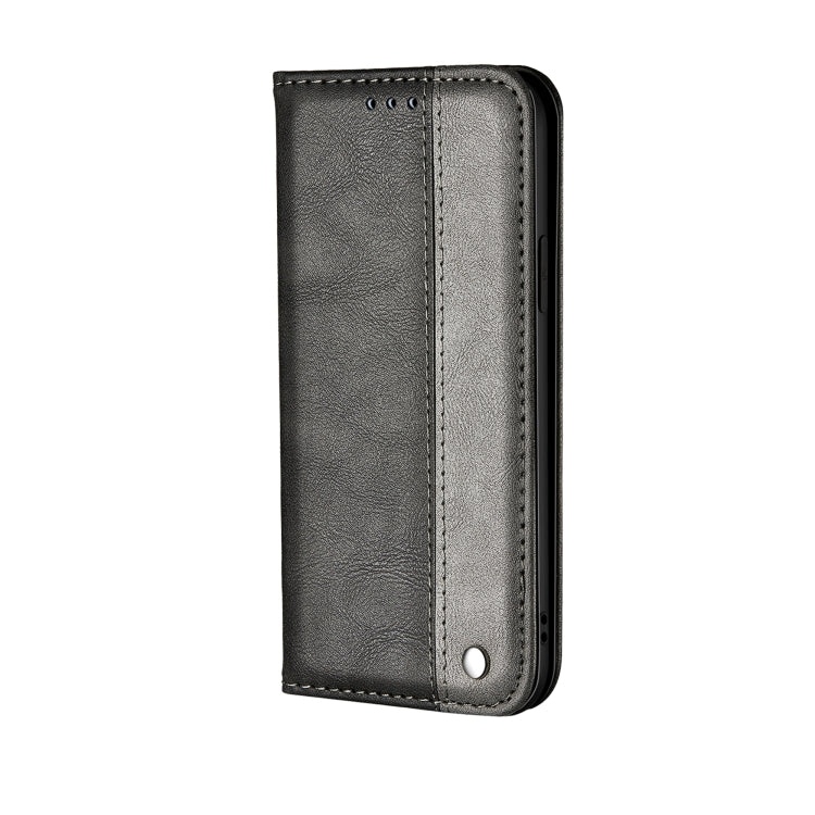 For Samsung Galaxy S20 FE Business Solid Color Stitching Horizontal Flip Leather Case with Holder & Card Slots
