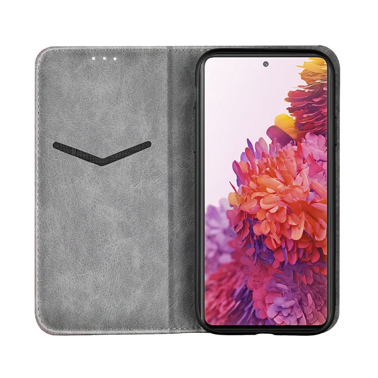 For Samsung Galaxy S20 FE Business Solid Color Stitching Horizontal Flip Leather Case with Holder & Card Slots