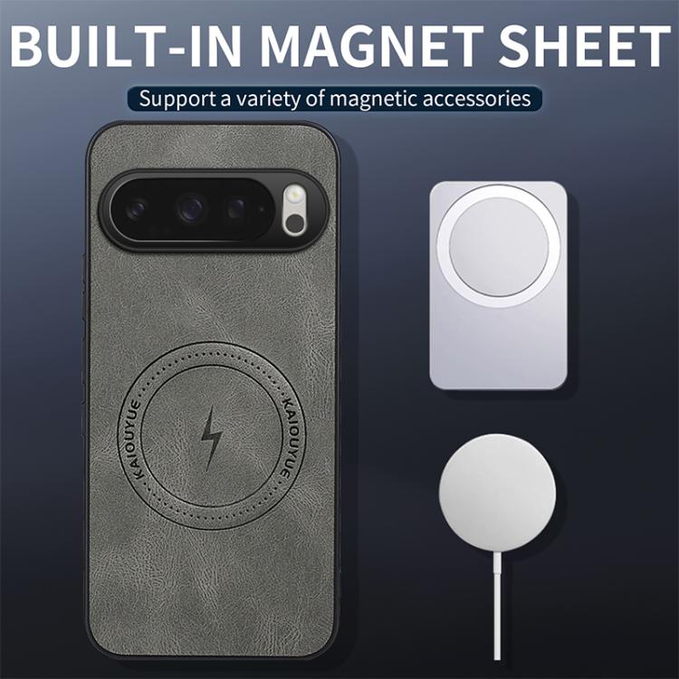 For Google Pixel 10 Pro WANLONFENG Nappa Texture Magnetic Phone Case with 2pcs Screen Films