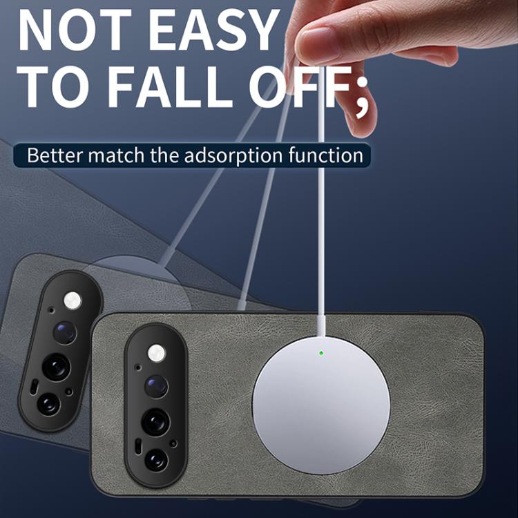 For Google Pixel 11 Pro WANLONFENG Nappa Texture Magnetic Phone Case with 2pcs Screen Films
