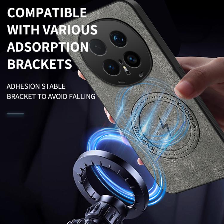 For Honor Magic8 Pro 5G WANLONFENG Nappa Texture Magnetic Phone Case with 2pcs Screen Films