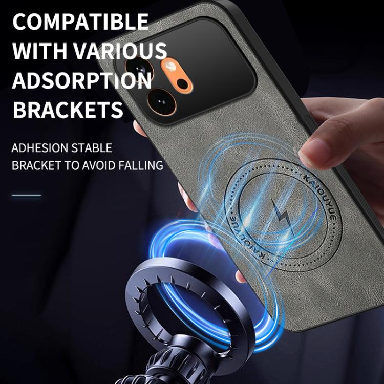 For Honor 600 Global WANLONFENG Nappa Texture Magnetic Phone Case with 2pcs Screen Films