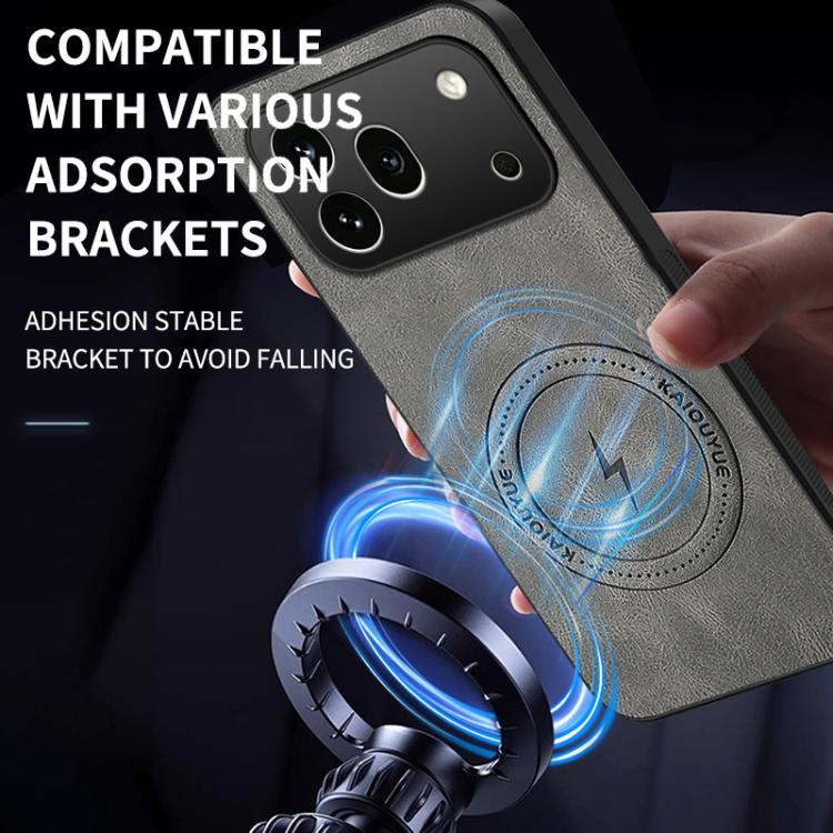 For Honor 600 Pro Global WANLONFENG Nappa Texture Magnetic Phone Case with 2pcs Screen Films
