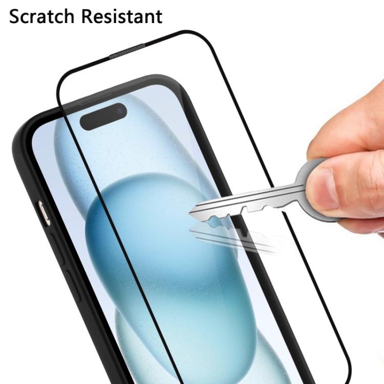 For iPhone 12 Pro WANLONFENG Nappa Texture Magnetic Phone Case with 2pcs Screen Films