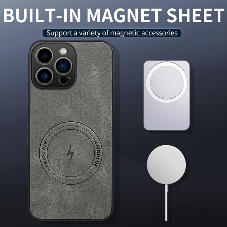 For iPhone 11 Pro WANLONFENG Nappa Texture Magnetic Phone Case with 2pcs Screen Films