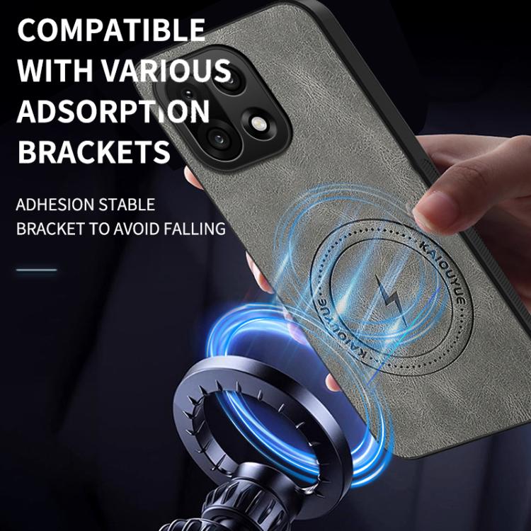 For OnePlus 15 5G WANLONFENG Nappa Texture Magnetic Phone Case with 2pcs Screen Films