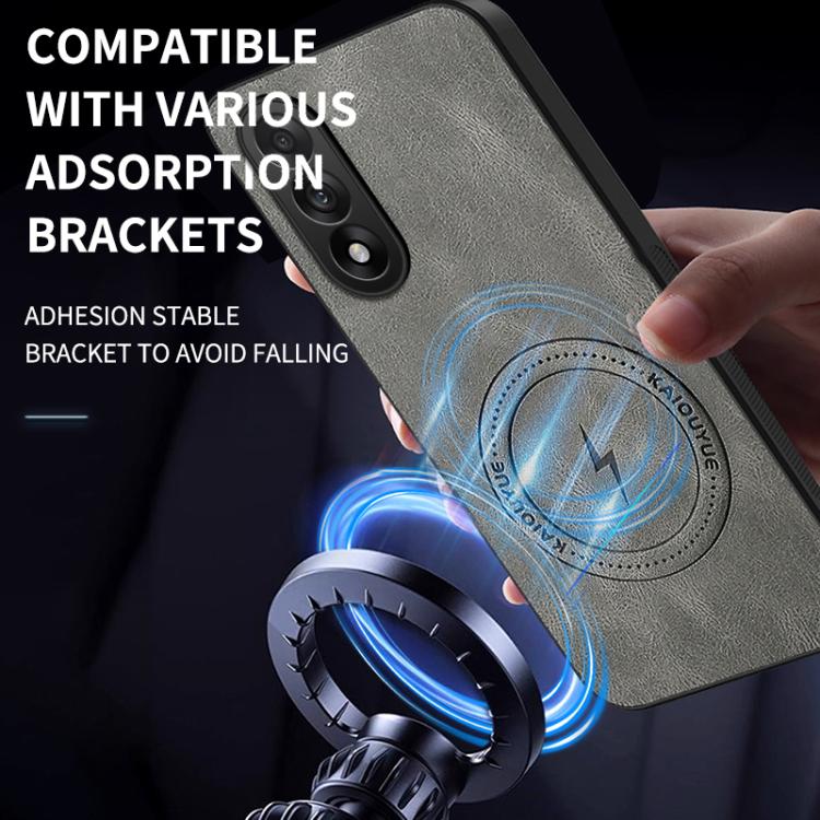 For OnePlus Ace 5 Ultra / Nord 5 5G WANLONFENG Nappa Texture Magnetic Phone Case with 2pcs Screen Films