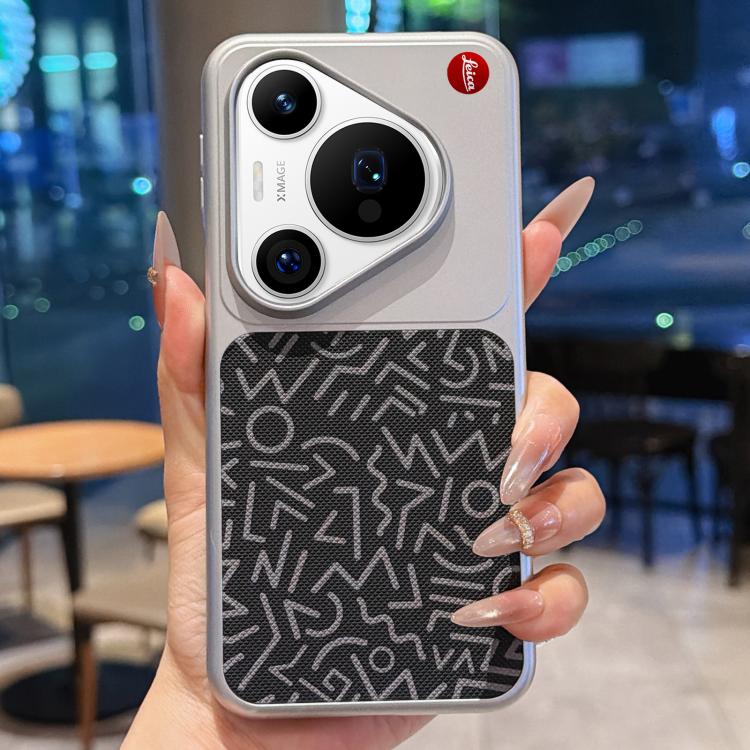 For Huawei Pura 70 Flower World Series Leather Magnetic TPU Phone Case