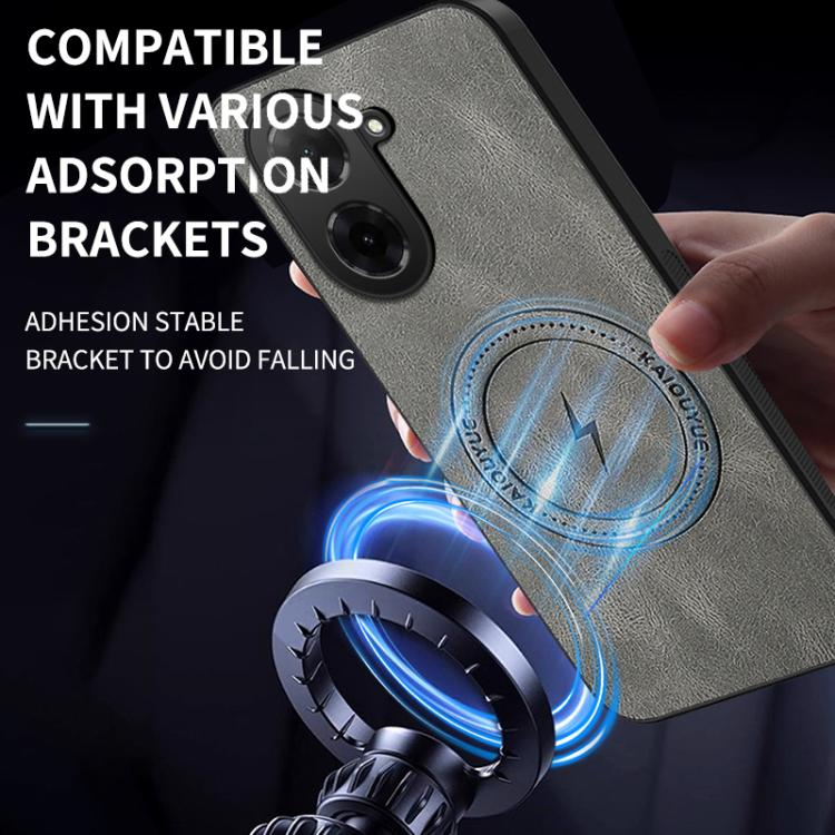 For Redmi A5 4G 171.7mm WANLONFENG Nappa Texture Magnetic Phone Case with 2pcs Screen Films