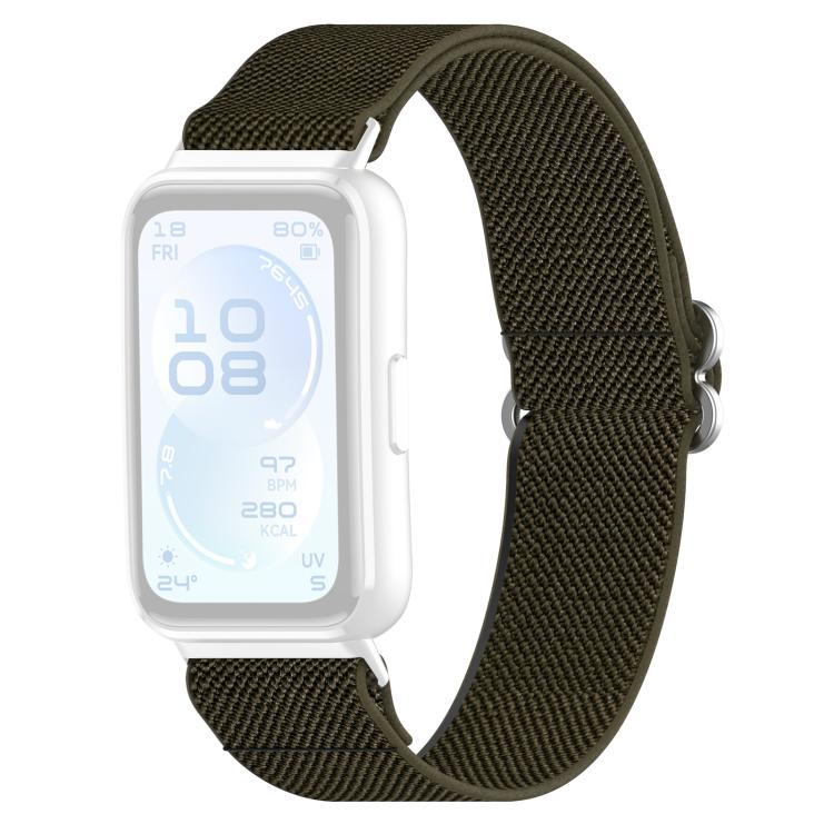 For Huawei Band 11 Pro / 11 xDfind Stretch Braided Nylon Slide Buckle Watch Band