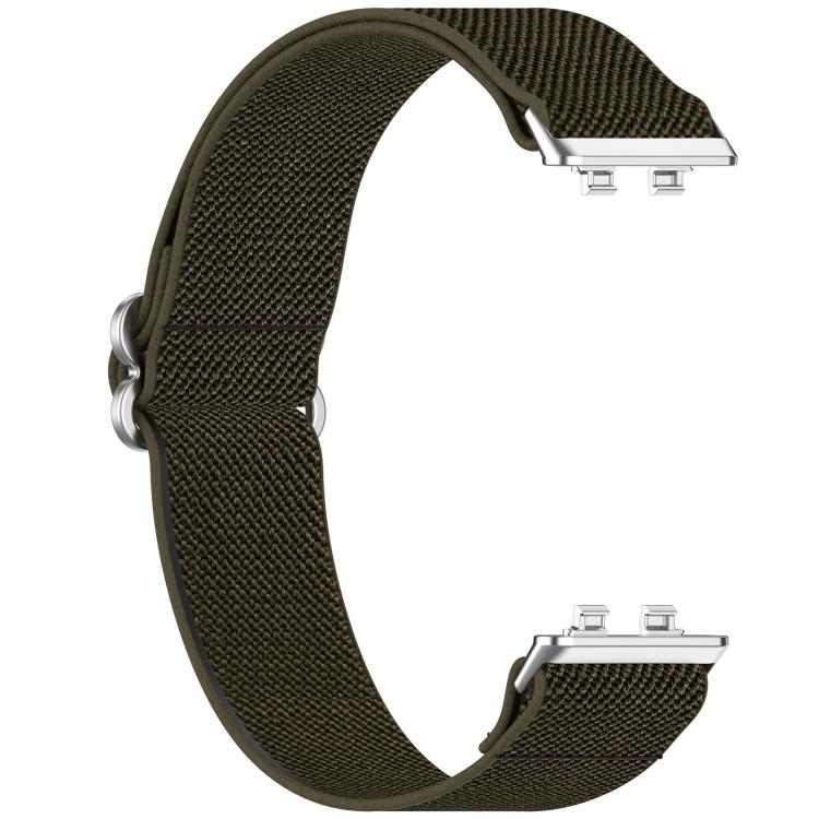 For Huawei Band 11 Pro / 11 xDfind Stretch Braided Nylon Slide Buckle Watch Band