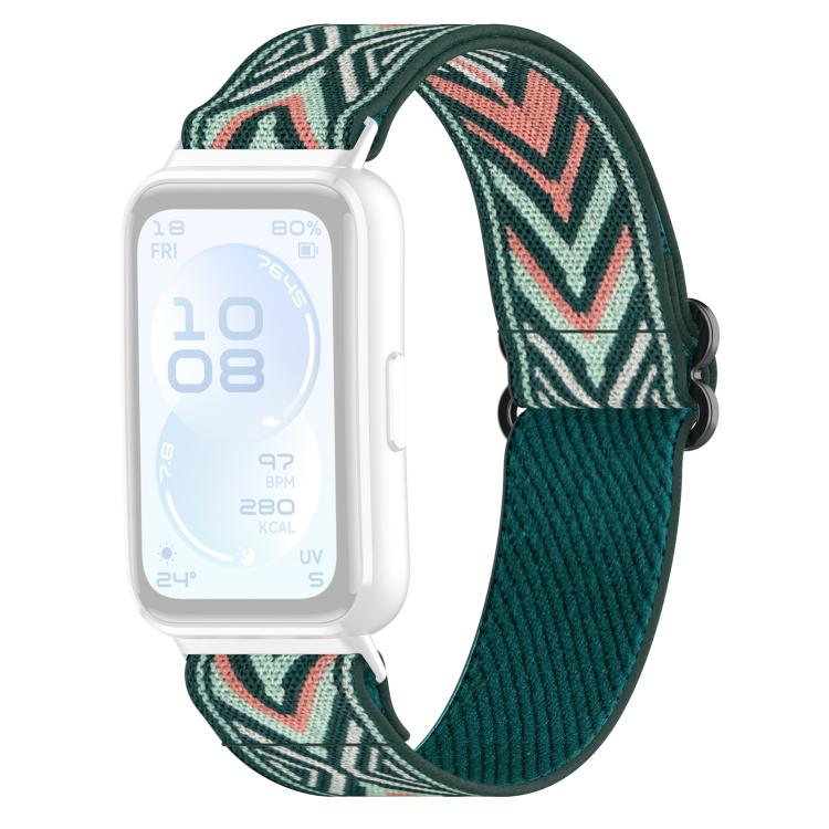 For Huawei Band 11 Pro / 11 xDfind Stretch Braided Nylon Slide Buckle Watch Band