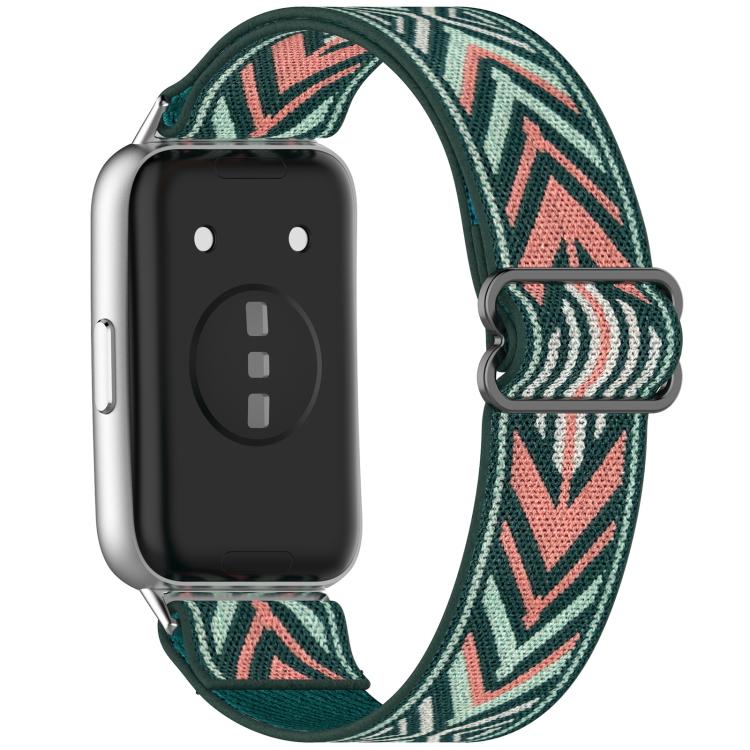 For Huawei Band 11 Pro / 11 xDfind Stretch Braided Nylon Slide Buckle Watch Band