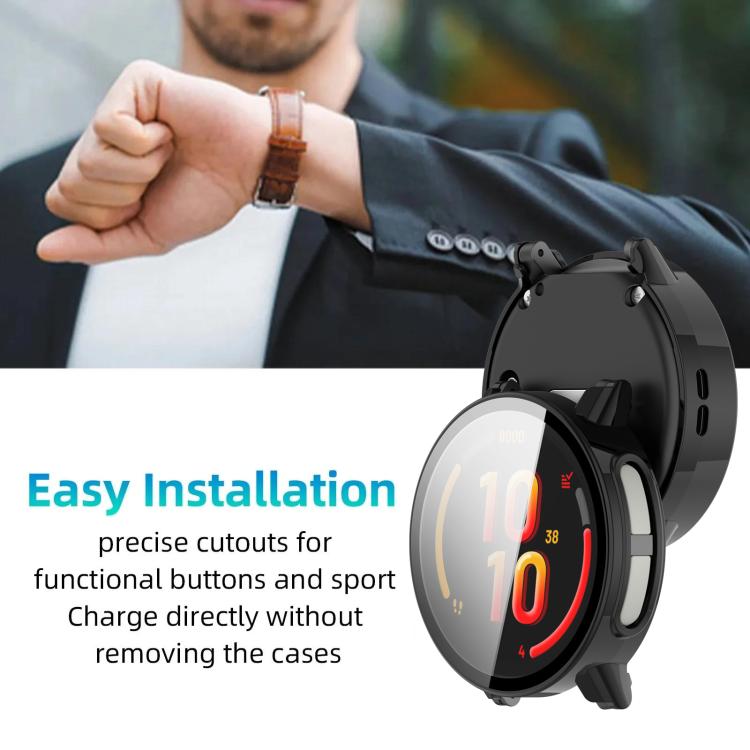 For Garmin Bounce2 xDfind Tempered Film Integrated PC Children Watch Case