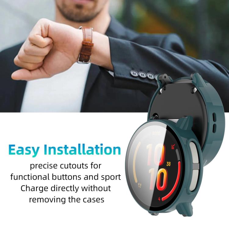For Garmin Bounce2 xDfind Tempered Film Integrated PC Children Watch Case