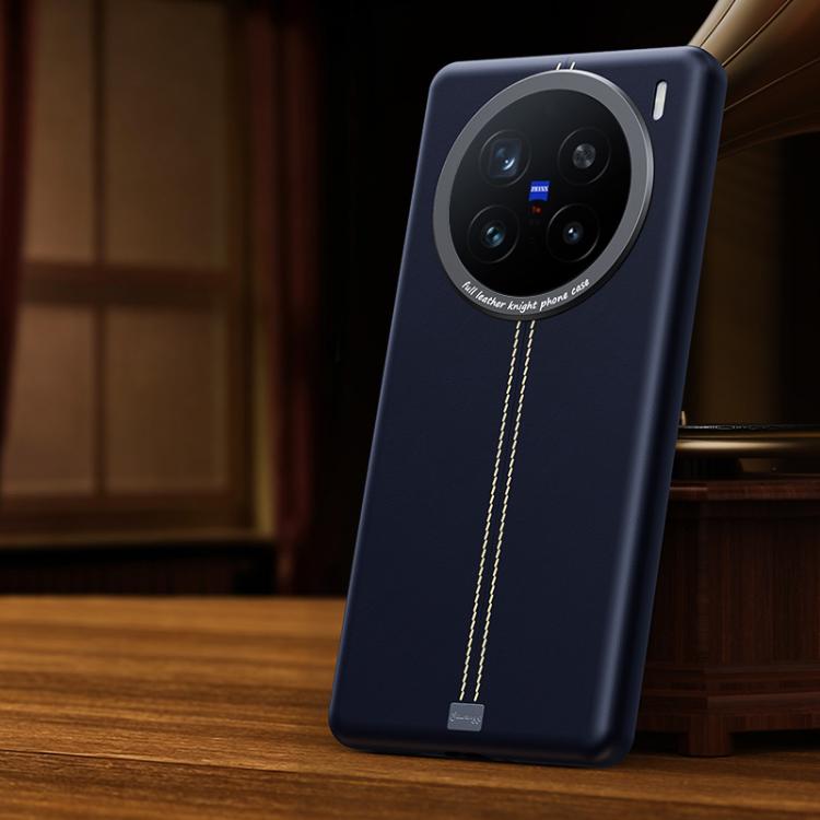 For vivo X200 Pro Jazz Series Retro Vegan Leather Textured Metal Frame Magnetic Phone Case
