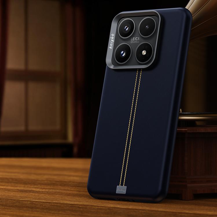 For Xiaomi 17 Jazz Series Retro Vegan Leather Textured Metal Frame Magnetic Phone Case