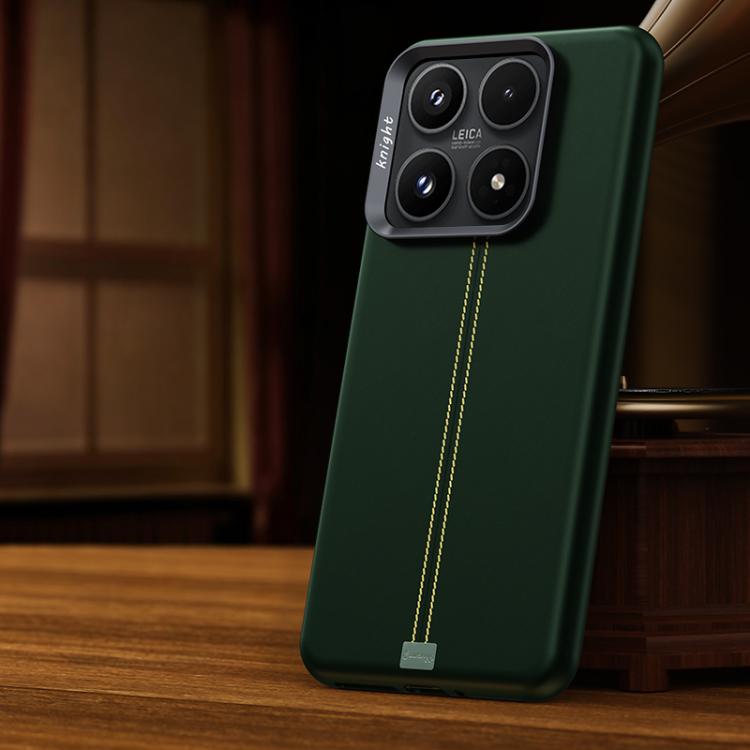For Xiaomi 17 Jazz Series Retro Vegan Leather Textured Metal Frame Magnetic Phone Case