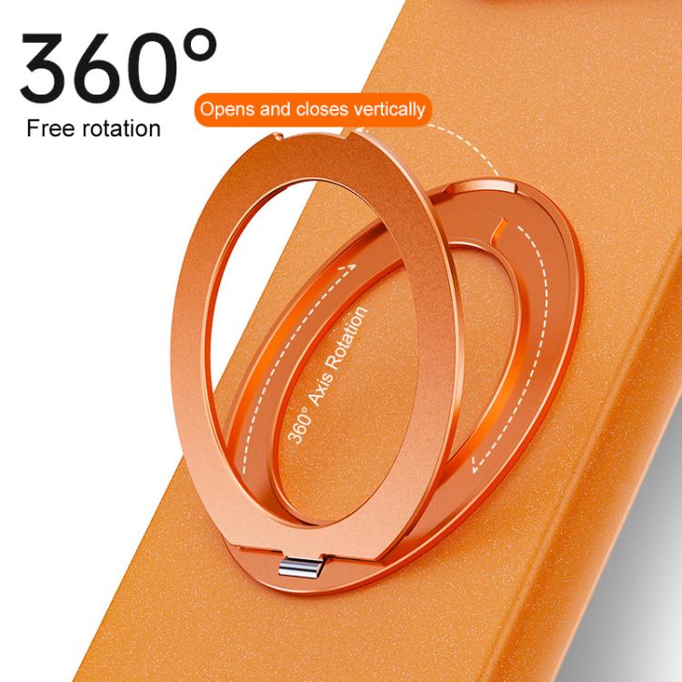 For Honor 500 / 500 Pro Global 155.8mm Boundless Series Rock Sand Magnetic Phone Case with 360 Degree Rotating Alloy Stand