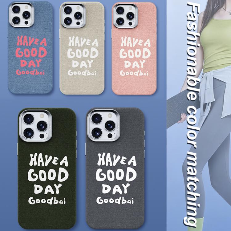 For iPhone 14 Pro Beautiful Series Denim Texture Full Coverage Magnetic Phone Case
